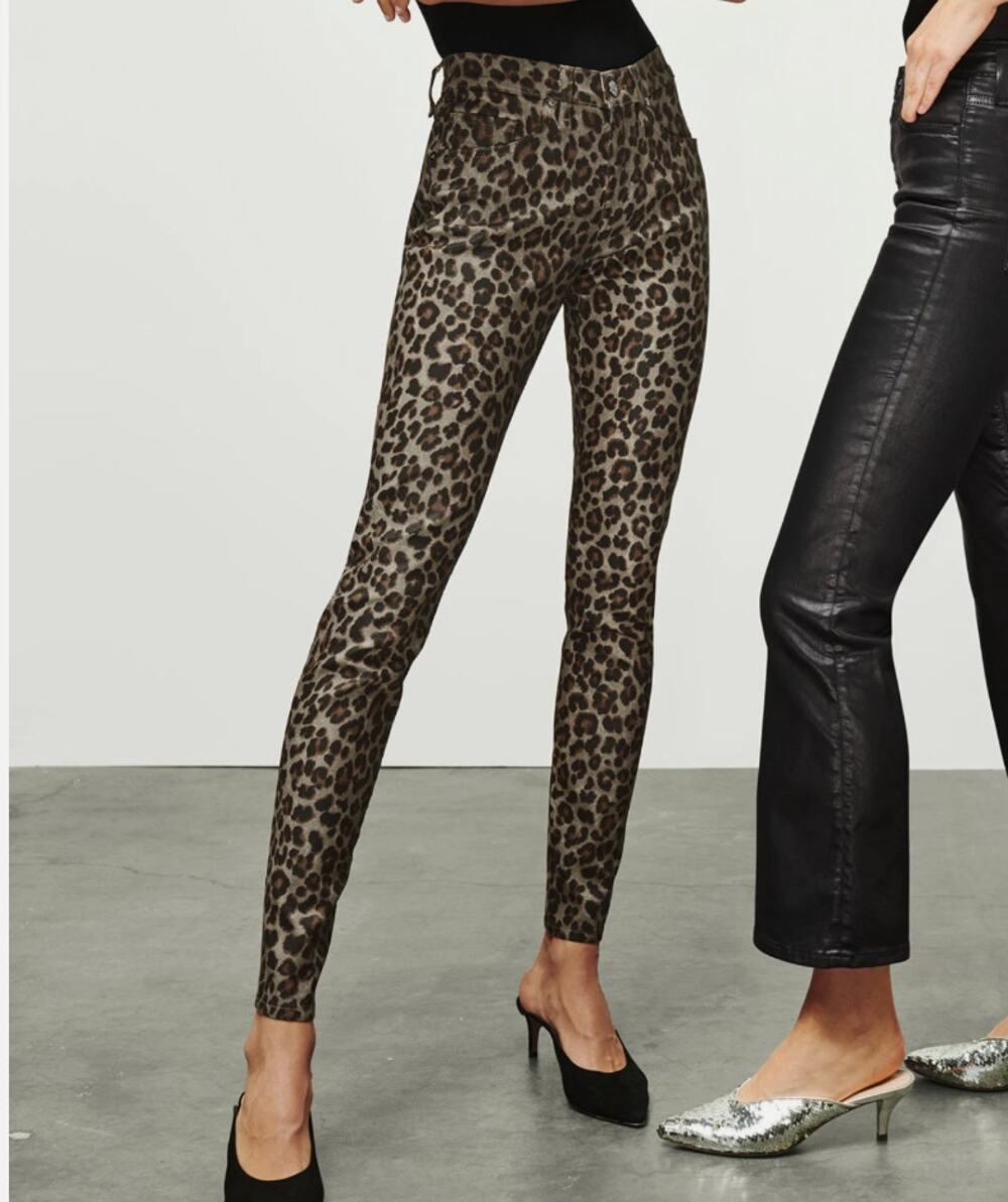 Veronica Beard Mid Rise Leopard Skinny Jean Size 28/6